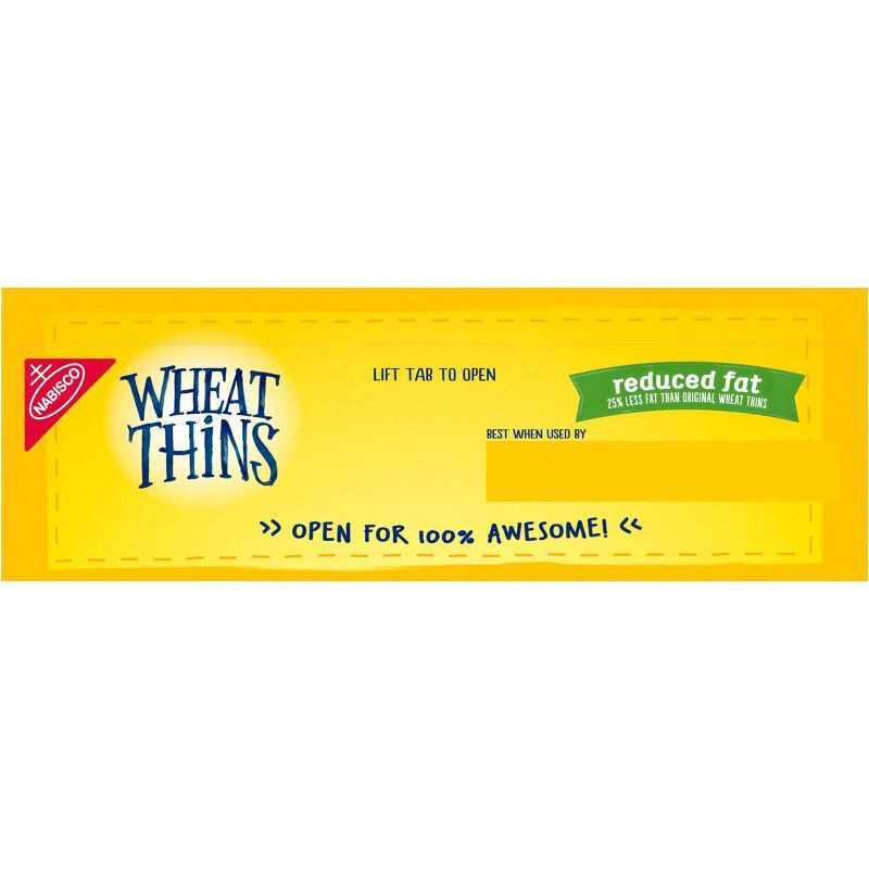 slide 15 of 19, Wheat Thins Reduced Fat Whole Grain Wheat Cracker Snacks Family Size - 12.5oz, 12.5 oz