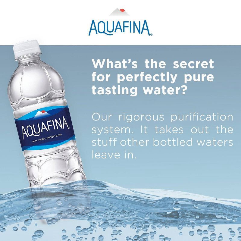 slide 4 of 4, Aquafina Pure Unflavored Water - 24pk/16.9 fl oz Bottles, 24 ct; 16.9 fl oz