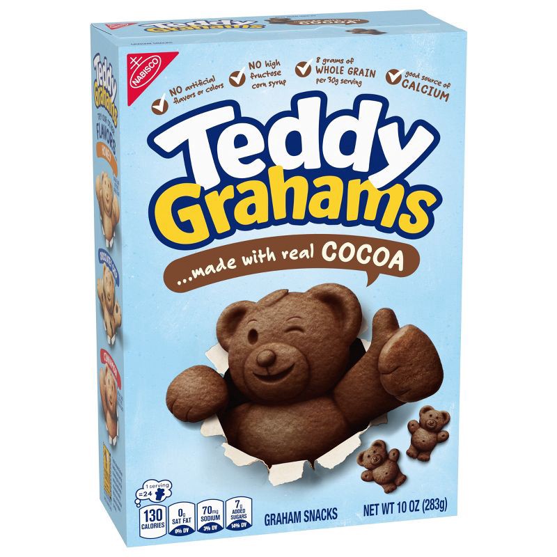 slide 2 of 14, Teddy Grahams Chocolate Kids' Snacks - 10oz, 10 oz