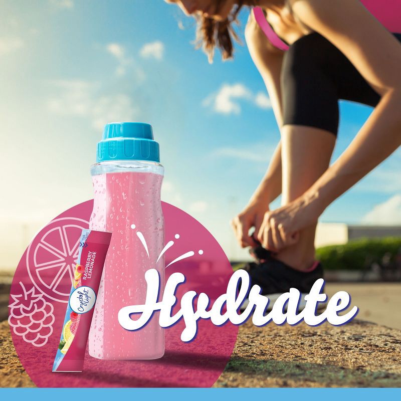 slide 4 of 9, Crystal Light Raspberry Lemonade Drink Mix - 10pk/0.08oz, 10 ct, 0.08 oz