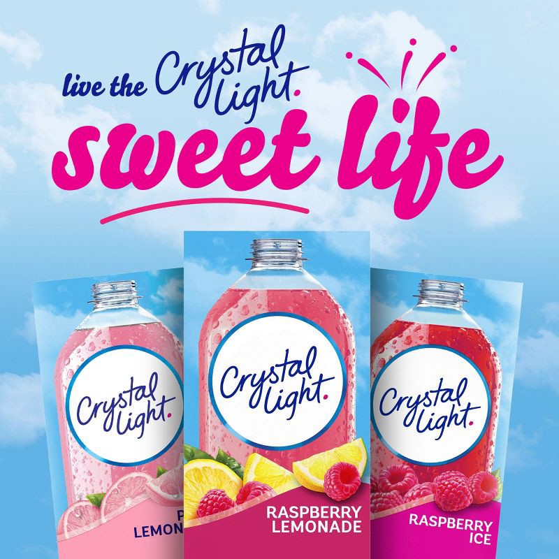 slide 8 of 9, Crystal Light Raspberry Lemonade Drink Mix - 10pk/0.08oz, 10 ct, 0.08 oz