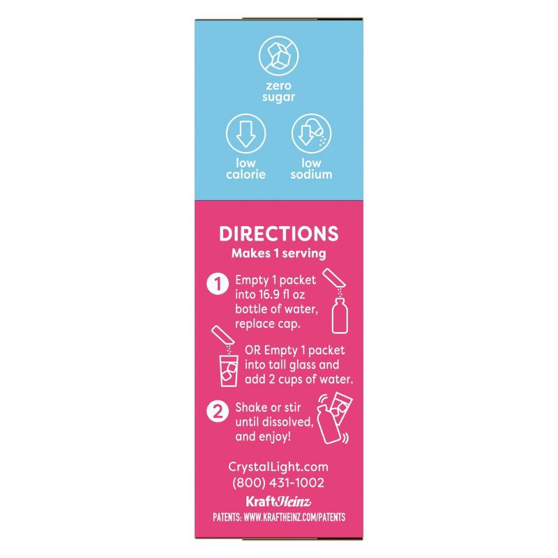 slide 9 of 9, Crystal Light Raspberry Lemonade Drink Mix - 10pk/0.08oz, 10 ct, 0.08 oz
