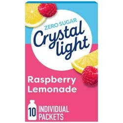 Crystal Light Raspberry Lemonade Drink Mix - 10pk/0.08oz: Gluten-Free, Sugar-Free