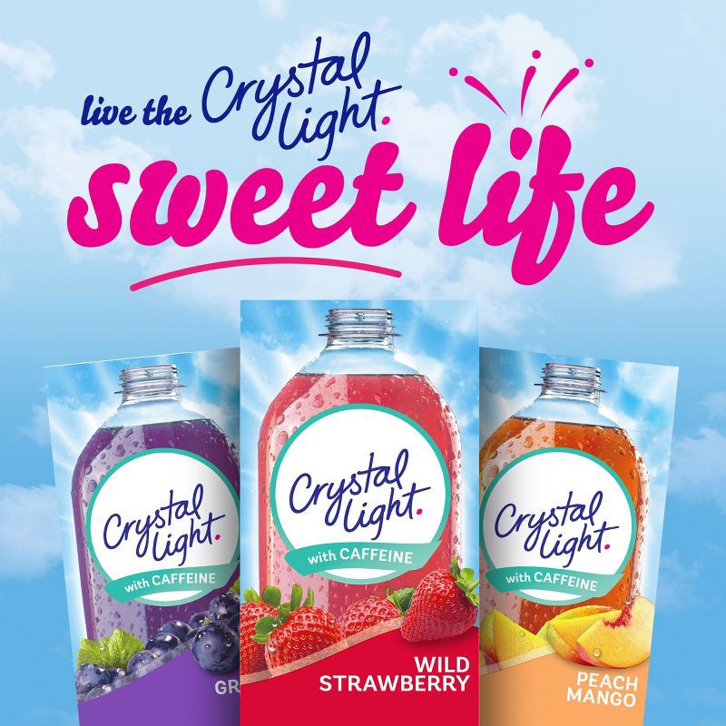 slide 8 of 9, Crystal Light Energy On The Go Wild Strawberry Drink Mix - 10pk/0.11oz Pouches, 10 ct, 0.11 oz