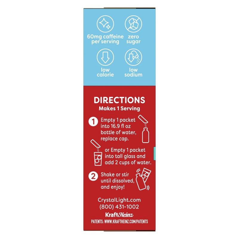 slide 9 of 9, Crystal Light Energy On The Go Wild Strawberry Drink Mix - 10pk/0.11oz Pouches, 10 ct, 0.11 oz