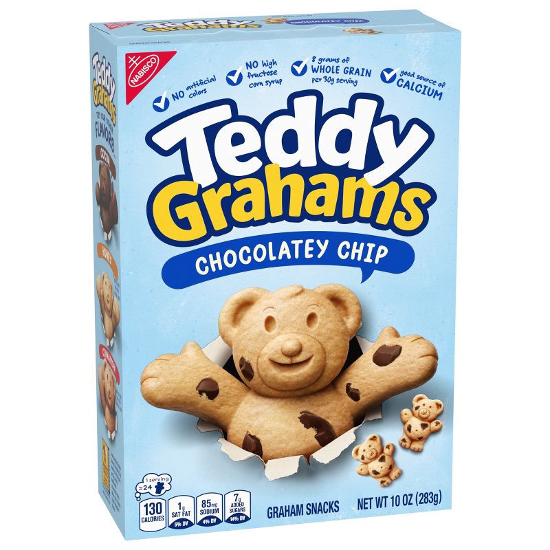 slide 2 of 13, Teddy Grahams Chocolatey Chip Kids' Snacks - 10oz, 10 oz
