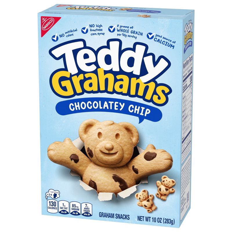 slide 8 of 13, Teddy Grahams Chocolatey Chip Kids' Snacks - 10oz, 10 oz