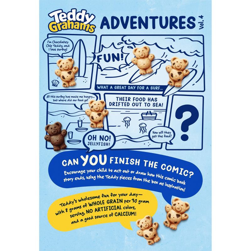 slide 9 of 13, Teddy Grahams Chocolatey Chip Kids' Snacks - 10oz, 10 oz