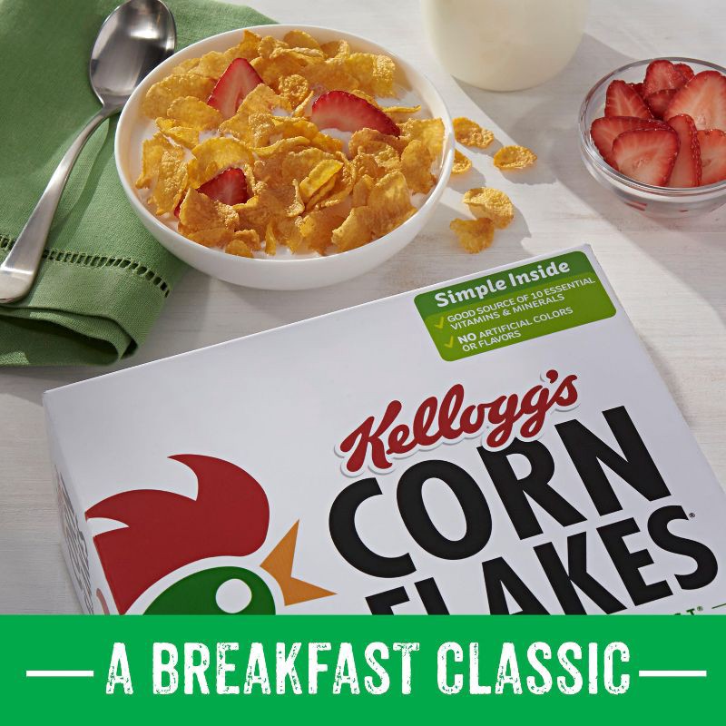 slide 5 of 13, Kellogg's Corn Flakes Breakfast Cereal - 18oz, 18 oz