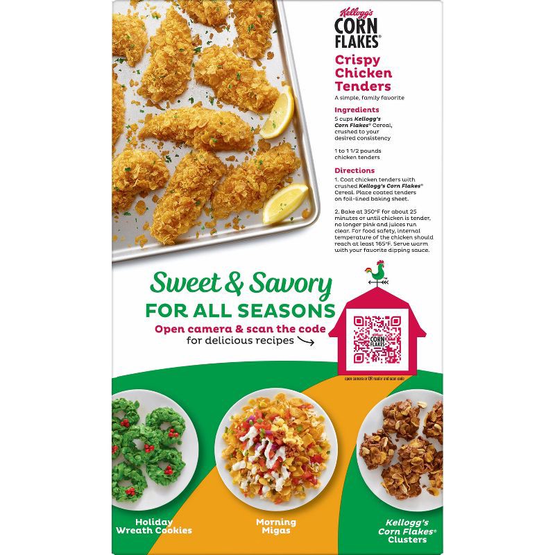 slide 9 of 13, Kellogg's Corn Flakes Breakfast Cereal - 18oz, 18 oz