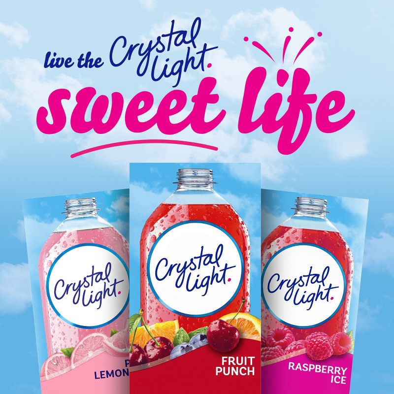 slide 8 of 9, Crystal Light On-the-Go Fruit Punch Drink Mix - 10pk/0.09oz, 10 ct, 0.09 oz