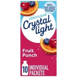Crystal Light On-the-Go Fruit Punch Drink Mix - 10pk/0.09oz