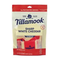 Tillamook Sharp White Cheddar Snacking Cheese