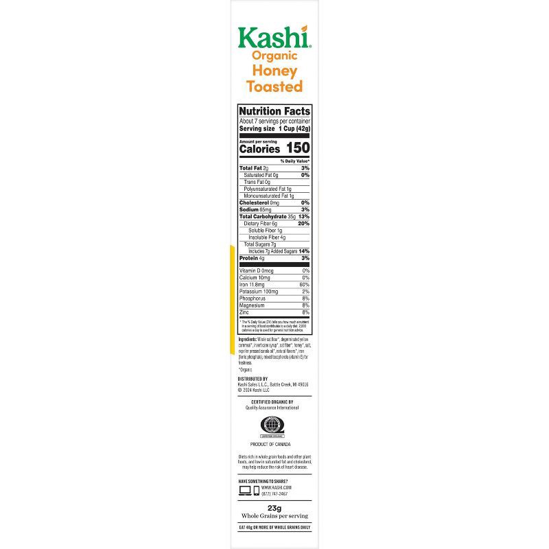 slide 6 of 10, Kashi Honey Toasted Oat Cereal - 10.6oz, 10.6 oz