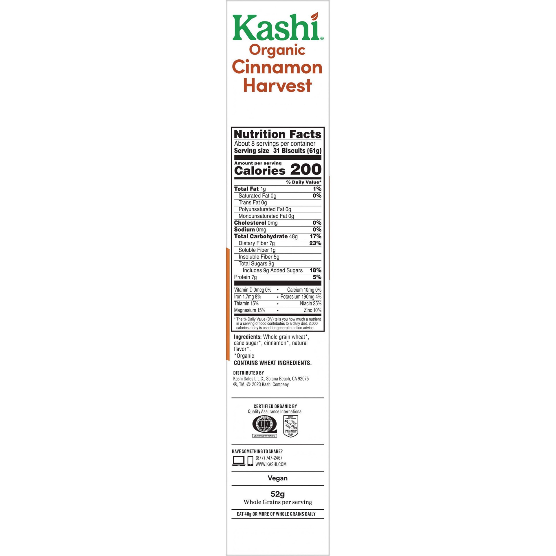 Kashi Cinnamon Harvest Breakfast Cereal 16.3 oz Shipt