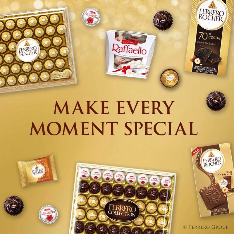 slide 6 of 9, Ferrero Rocher Fine Hazelnut Chocolate Candy - 5.3oz/12ct, 5.3 oz, 12 ct
