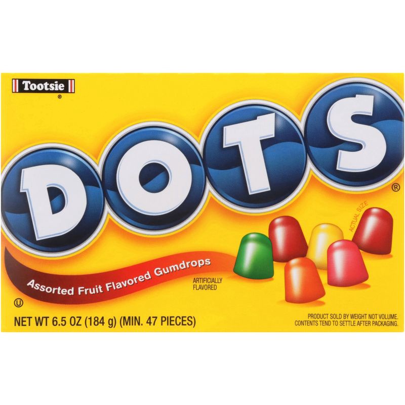 slide 1 of 5, Dots Assorted Fruit Flavored Gumdrops - 6.5oz, 6.5 oz