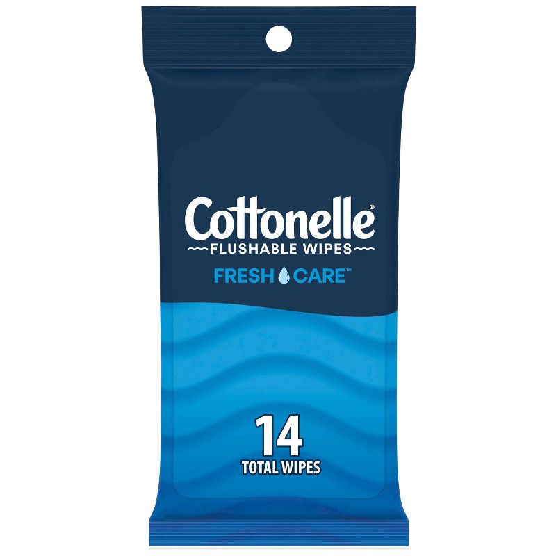 slide 1 of 8, Cottonelle Flushable Wet Wipes - 14ct, 14 ct