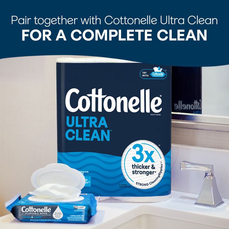 slide 10 of 10, Cottonelle Flushable Wet Wipes - 14ct, 14 ct
