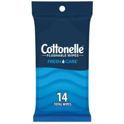 Cottonelle Flushable Wet Wipes - 14ct