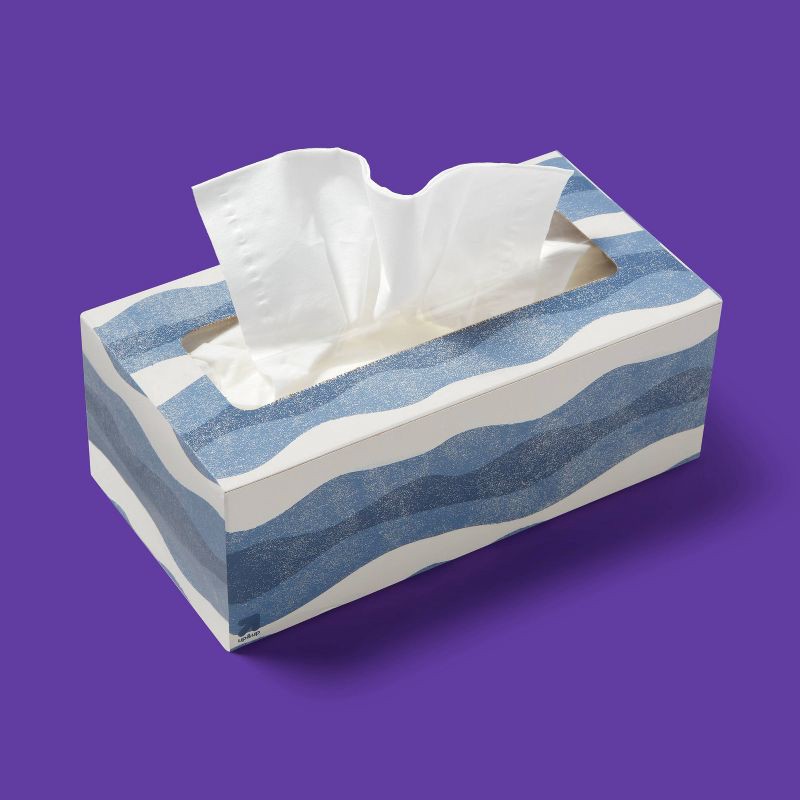 slide 2 of 4, Ultra Soft 3-Ply Facial Tissue - 1pk/110ct - up&up™, 1 ct, 110 ct