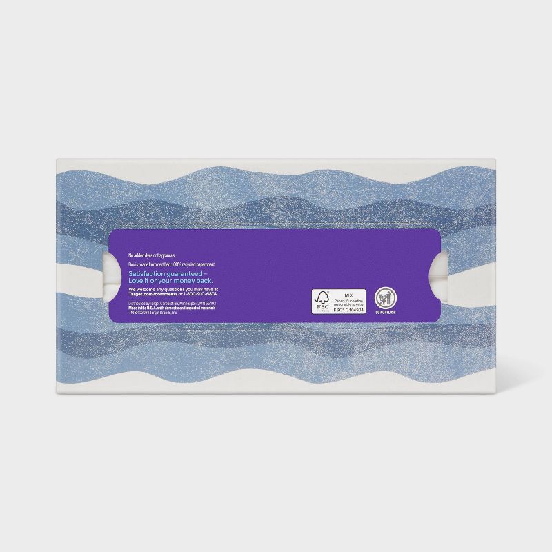 slide 3 of 4, Ultra Soft 3-Ply Facial Tissue - 1pk/110ct - up&up™, 1 ct, 110 ct