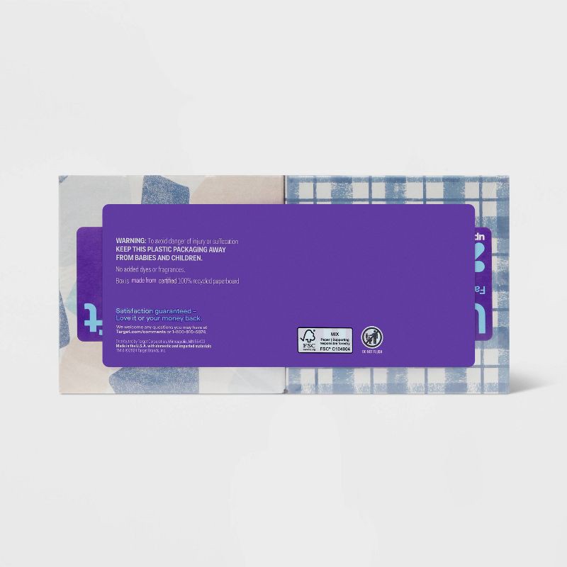 slide 3 of 4, Ultra Soft 3-Ply Facial Tissue - 4pk/260ct - up&up™, 4 pk; 260 ct