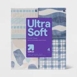 Ultra Soft 3-Ply Facial Tissue - 4pk/260ct - up&up™