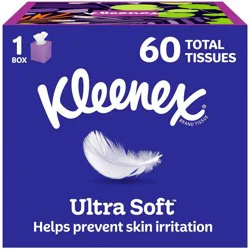 Kleenex Ultra Soft 3-Ply Facial Tissue - 60ct: Square Container