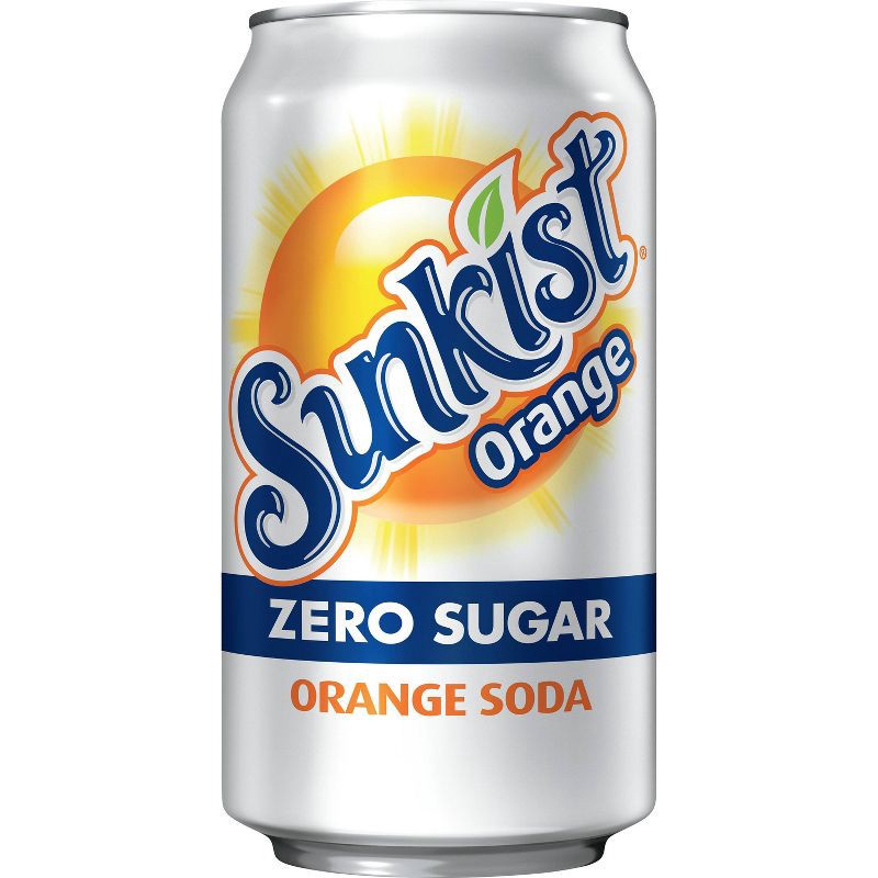 slide 6 of 8, Sunkist Zero Sugar Orange Soda - 12PK/12 fl oz Cans, 12 ct; 12 fl oz