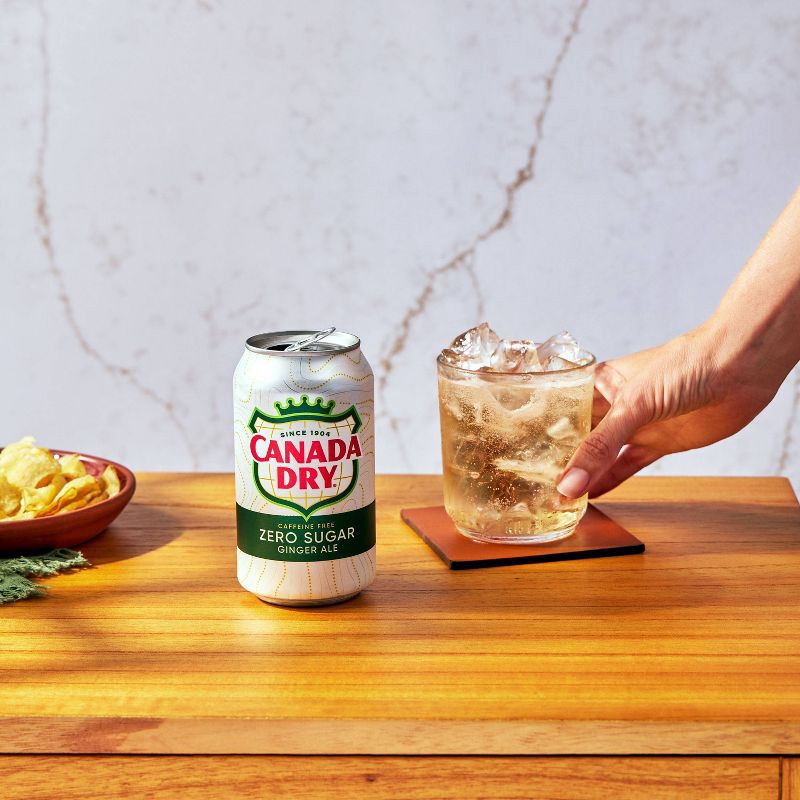 slide 5 of 12, Canada Dry Zero Sugar Ginger Ale Soda - 12pk/12 fl oz Cans, 12 ct; 12 fl oz