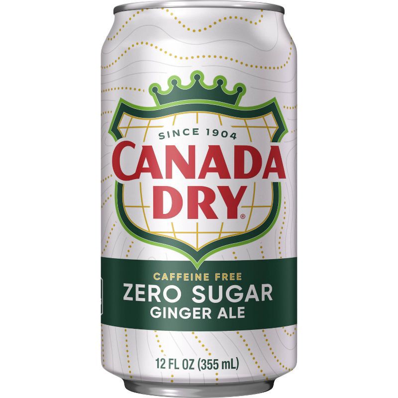 slide 12 of 12, Canada Dry Zero Sugar Ginger Ale Soda - 12pk/12 fl oz Cans, 12 ct; 12 fl oz
