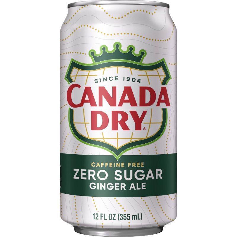 slide 3 of 14, Canada Dry Zero Sugar Ginger Ale Soda - 12pk/12 fl oz Cans, 12 ct; 12 fl oz