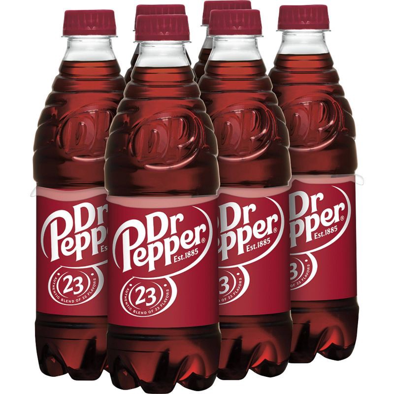 slide 2 of 7, Dr Pepper Soda Bottles - 6pk/16.9 fl oz, 6 ct; 16.9 fl oz