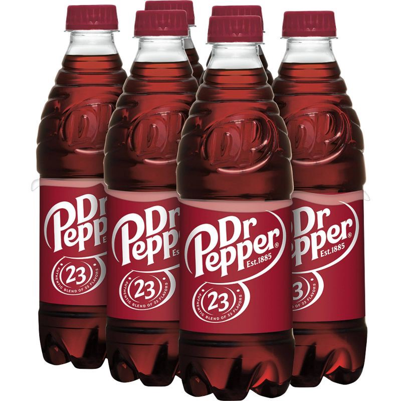 slide 3 of 7, Dr Pepper Soda Bottles - 6pk/16.9 fl oz, 6 ct; 16.9 fl oz