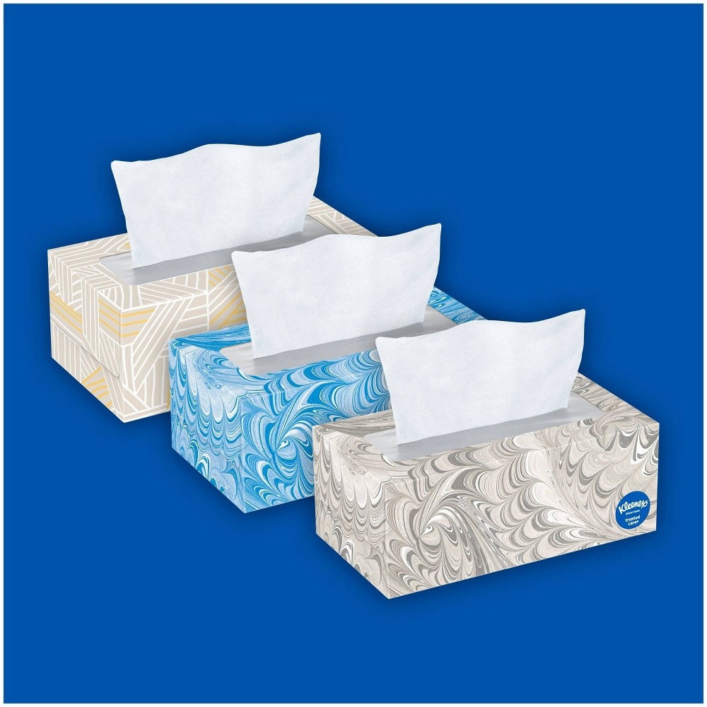 slide 8 of 10, Kleenex Trusted Care Facial Tissue, 4 pk; 144 ct