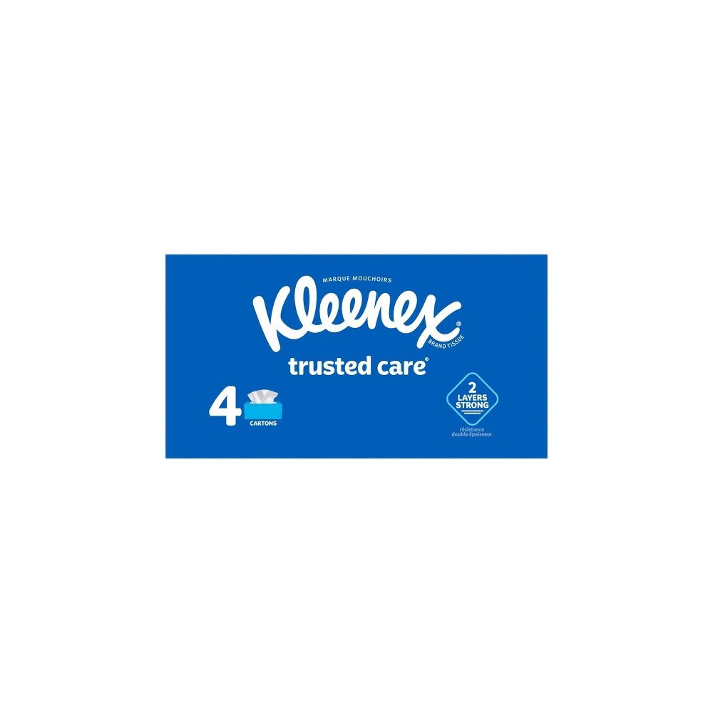 slide 3 of 10, Kleenex Trusted Care Facial Tissue, 4 pk; 144 ct