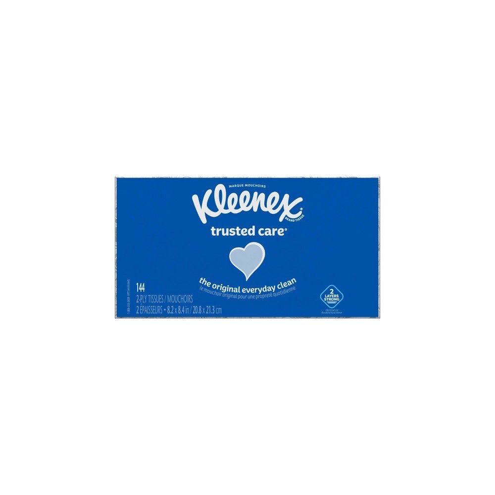 slide 4 of 10, Kleenex Trusted Care Facial Tissue, 4 pk; 144 ct