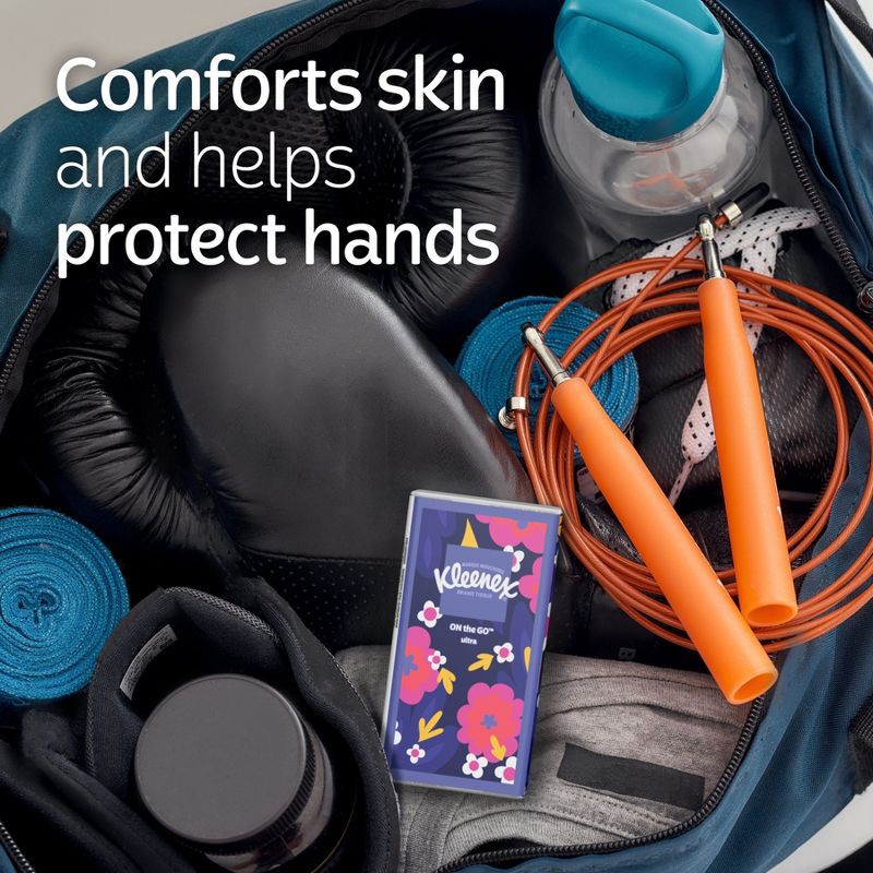 slide 4 of 7, Kleenex On-the-Go 3-Ply Facial Tissue - 8pk/10ct, 8 ct, 10 ct