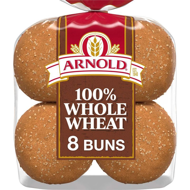 slide 1 of 11, Arnold Select Whole Wheat Hamburger Buns - 16oz/8ct, 8 ct; 16 oz