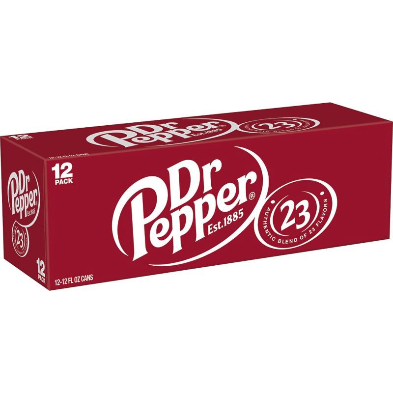 slide 3 of 8, Dr Pepper Soda - 12pk/12 fl oz Cans, 12 ct; 12 fl oz