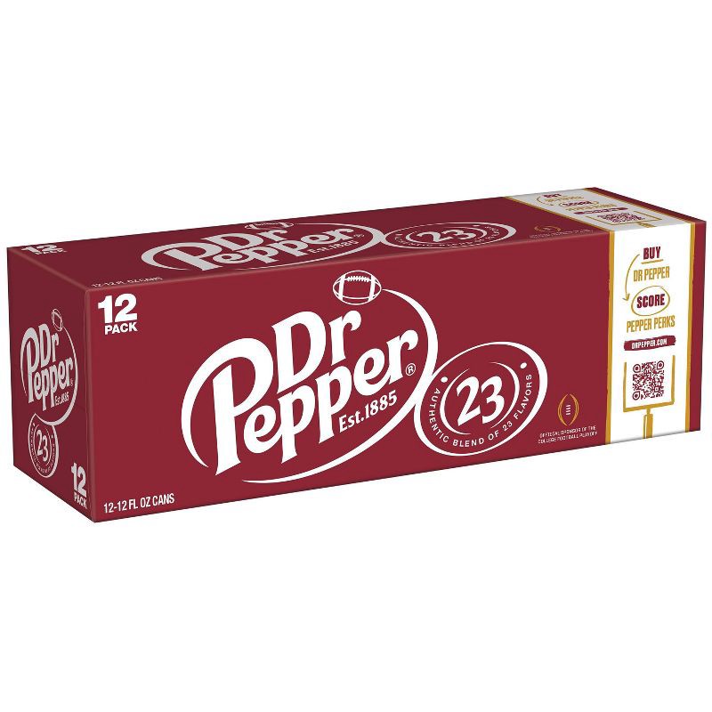 slide 6 of 8, Dr Pepper Soda - 12pk/12 fl oz Cans, 12 ct; 12 fl oz