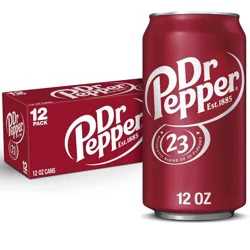 Dr Pepper Soda - 12pk/12 fl oz Cans