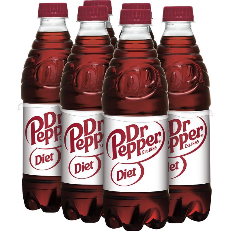 slide 3 of 7, Diet Dr Pepper Soda Bottles - 6pk/16.9 fl oz, 6 ct; 16.9 fl oz