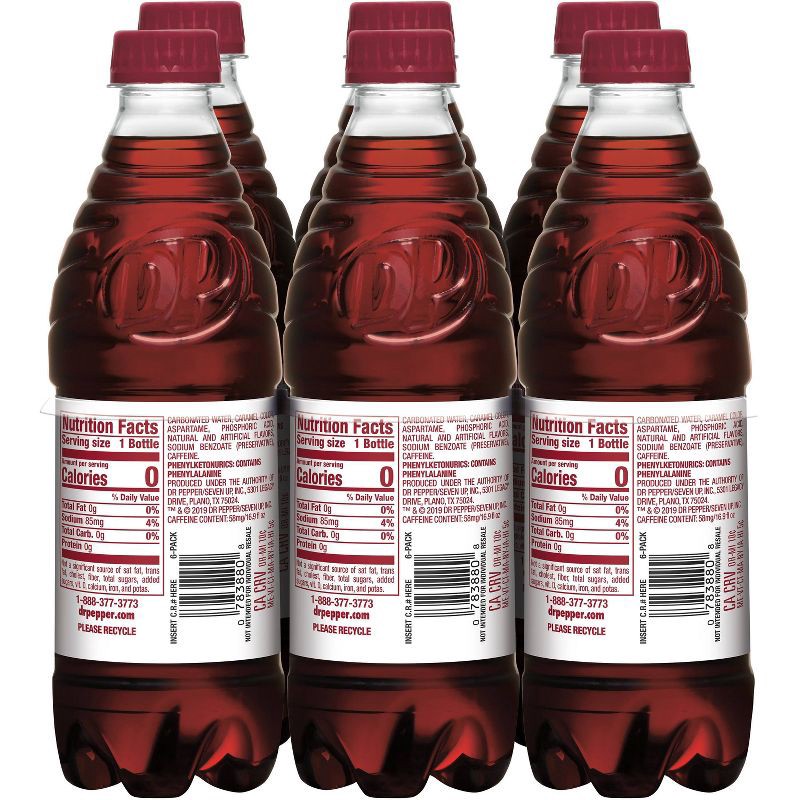 slide 5 of 7, Diet Dr Pepper Soda Bottles - 6pk/16.9 fl oz, 6 ct; 16.9 fl oz