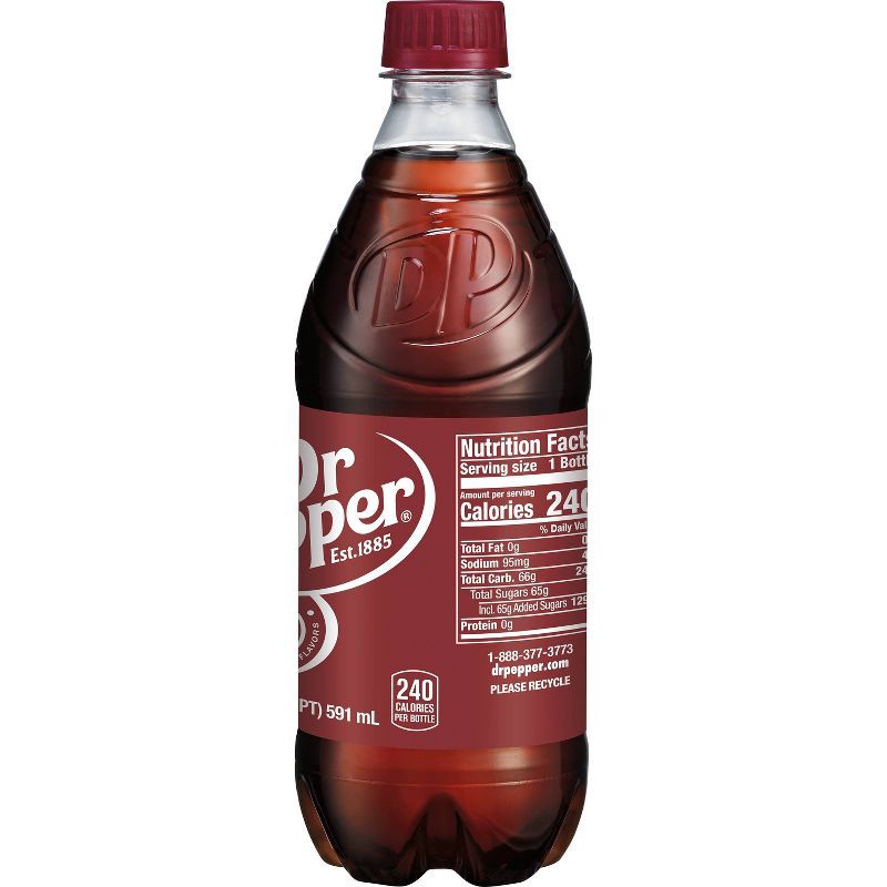 slide 5 of 7, Dr Pepper Soda - 20 fl oz Bottle, 20 fl oz