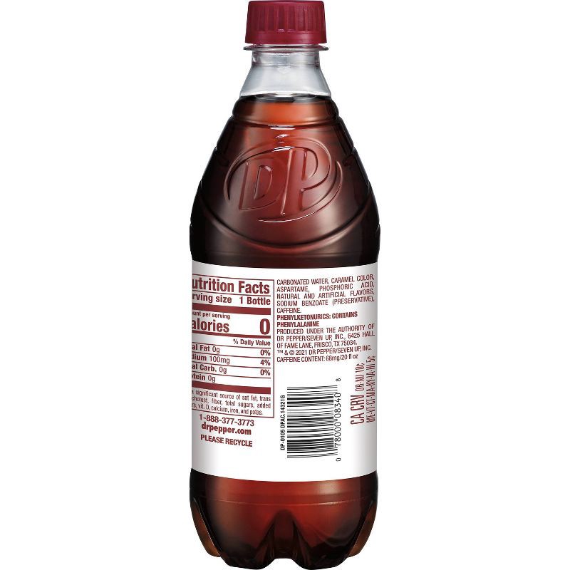 slide 7 of 7, Diet Dr Pepper Soda - 20 fl oz Bottle, 20 fl oz