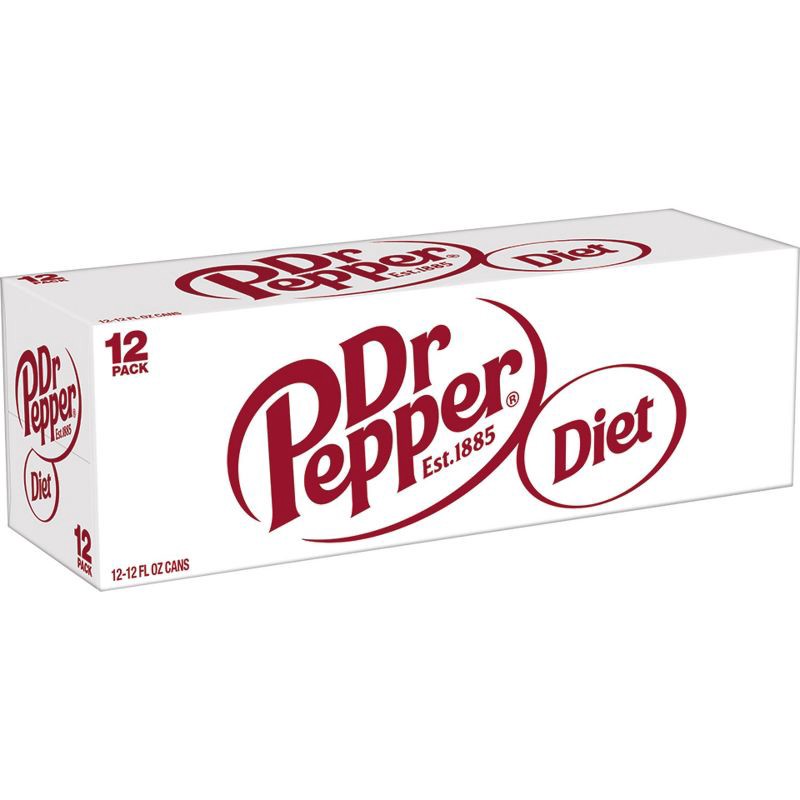 slide 3 of 7, Diet Dr Pepper Soda - 12pk/12 fl oz Cans, 12 ct; 12 fl oz