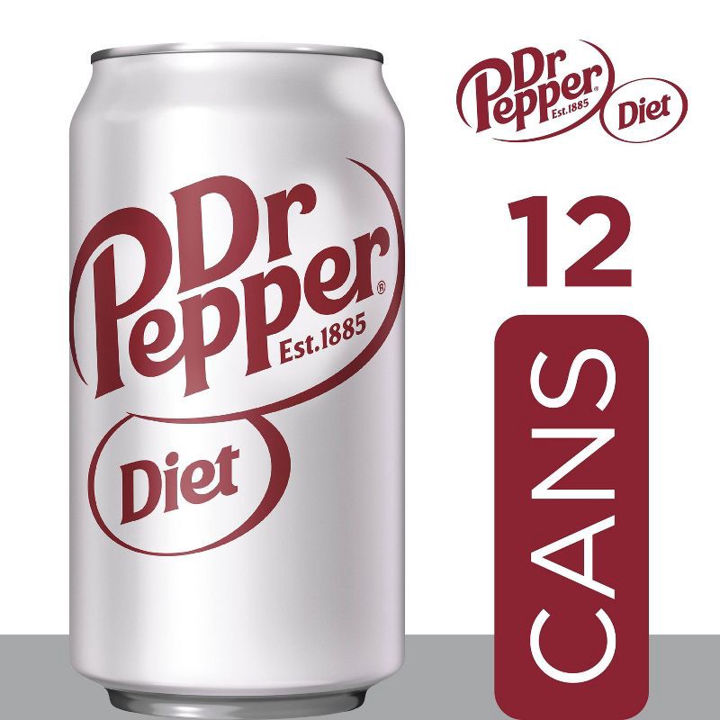 slide 10 of 12, Diet Dr Pepper Soda - 12pk/12 fl oz Cans, 12 ct; 12 fl oz