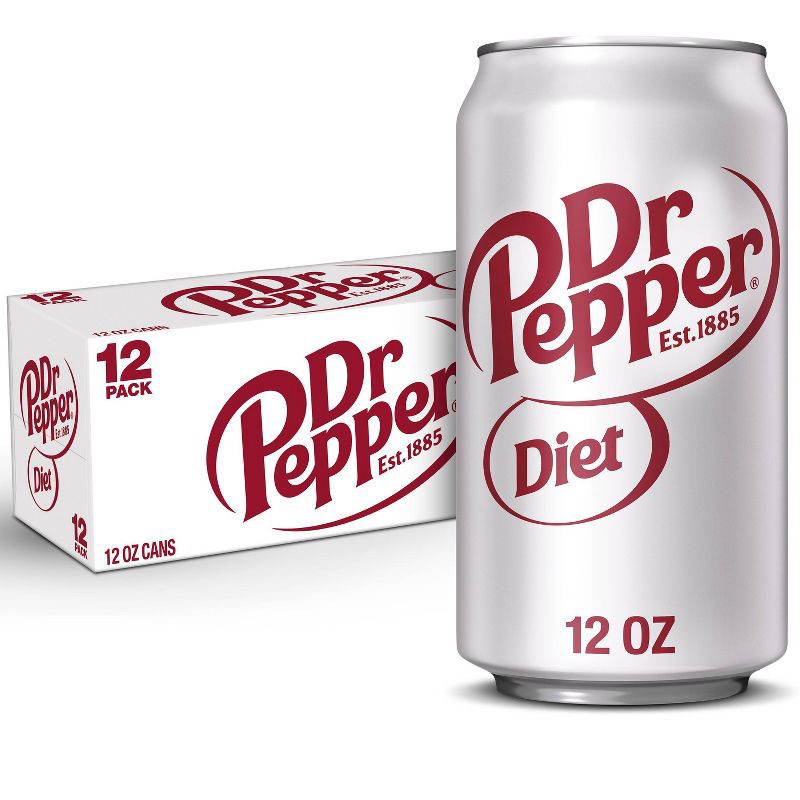 slide 1 of 12, Diet Dr Pepper Soda - 12pk/12 fl oz Cans, 12 ct; 12 fl oz